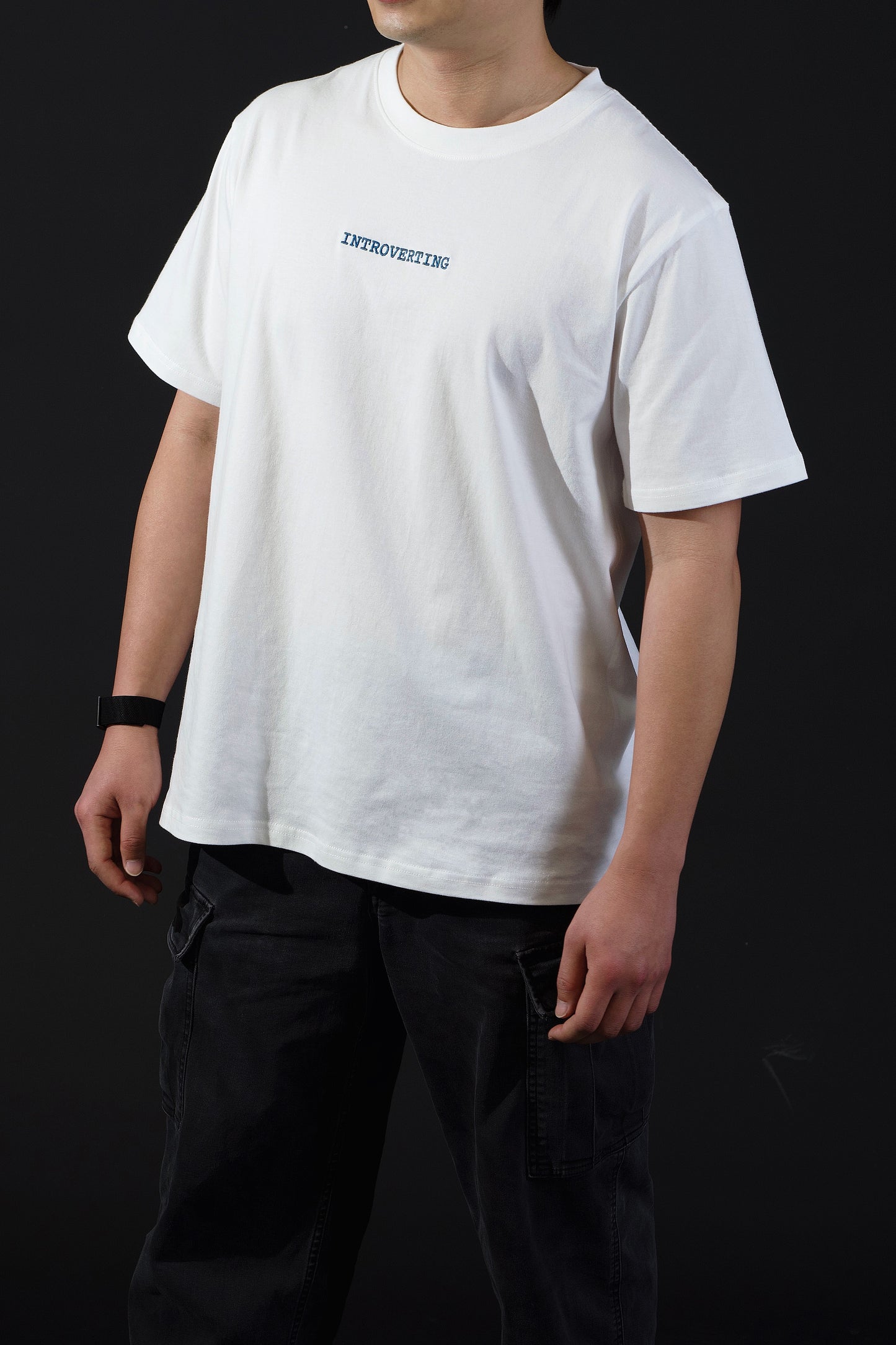 Introverting Embroidered Tee