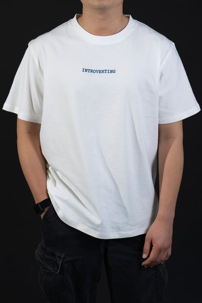 Introverting Embroidered Tee