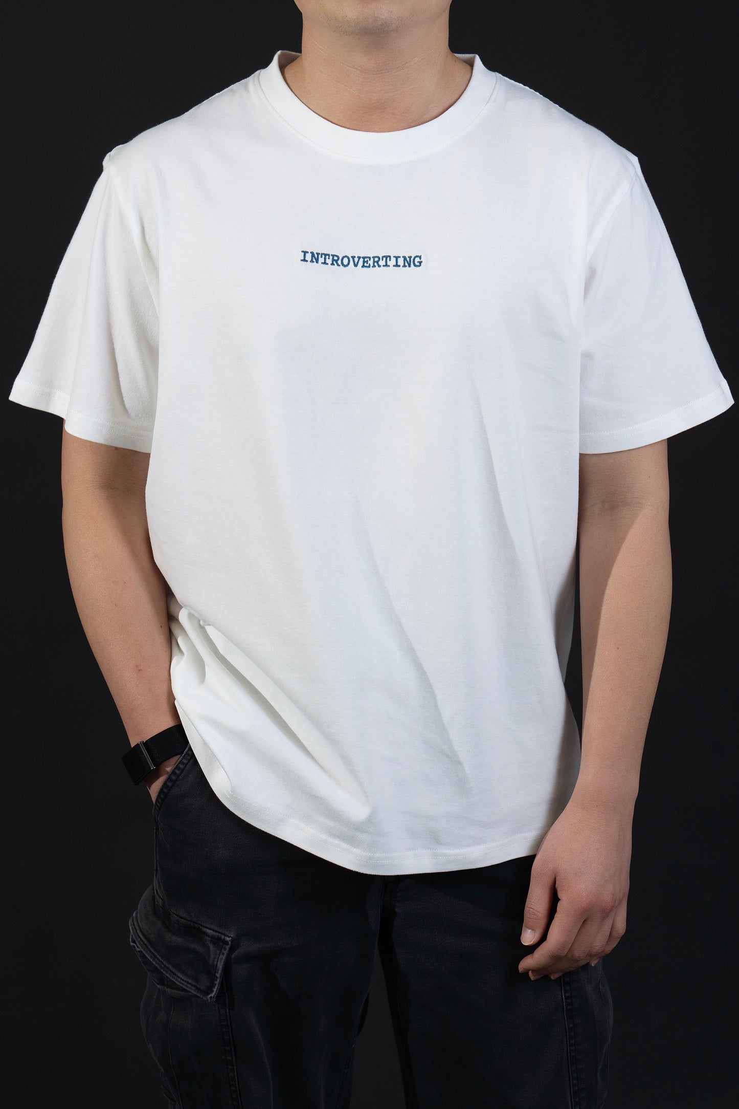 Introverting Embroidered Tee