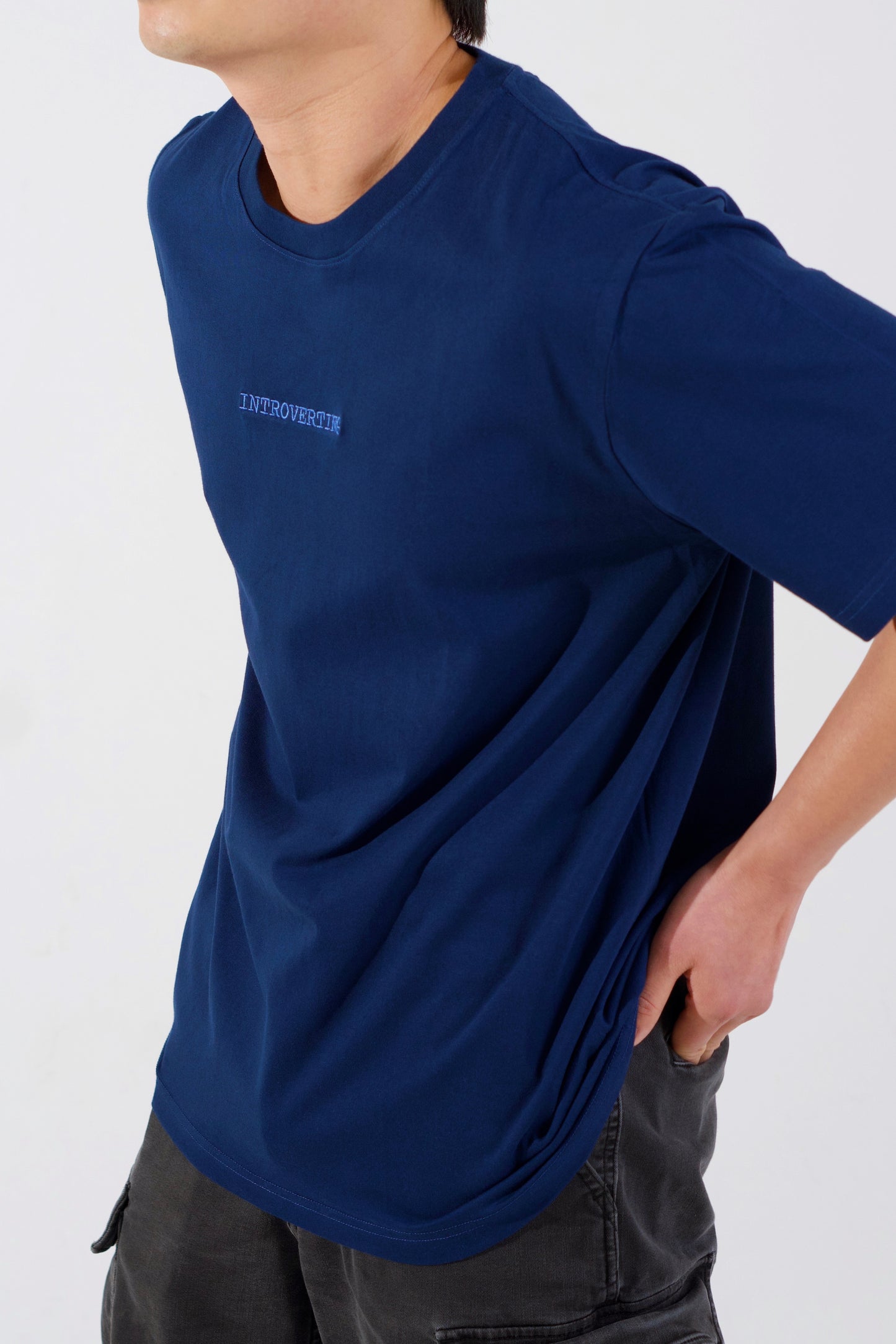 Introverting Embroidered Tee