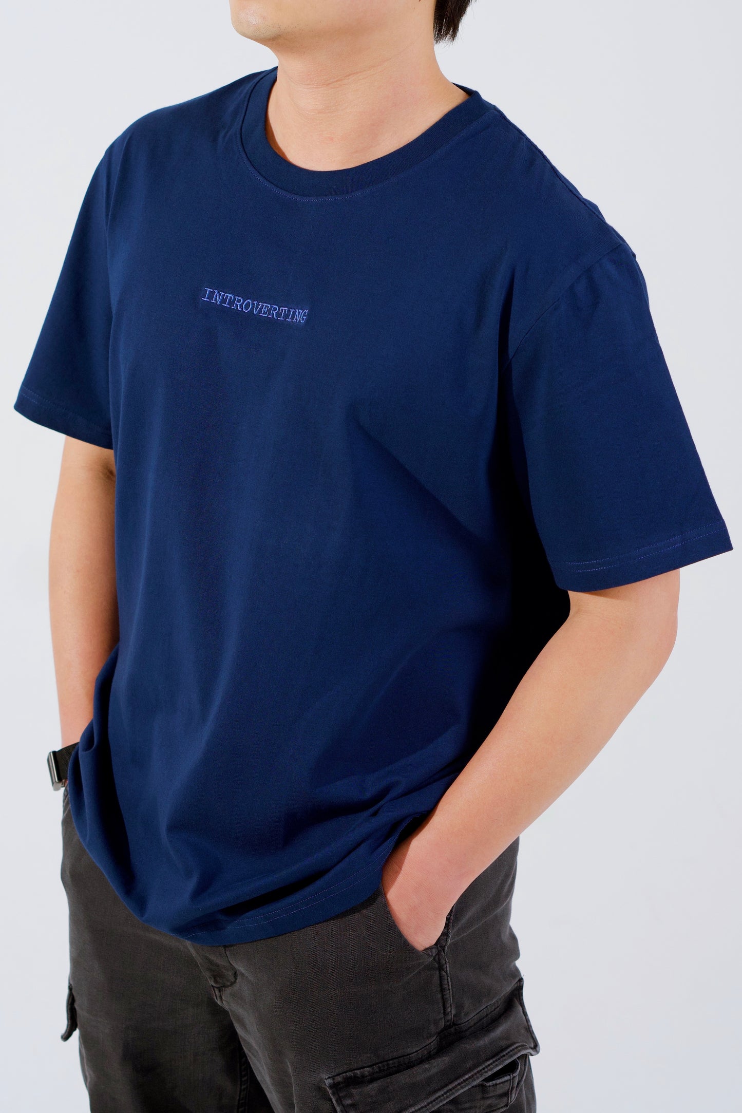 Introverting Embroidered Tee