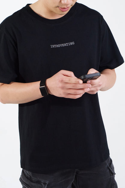Introverting Embroidered Tee