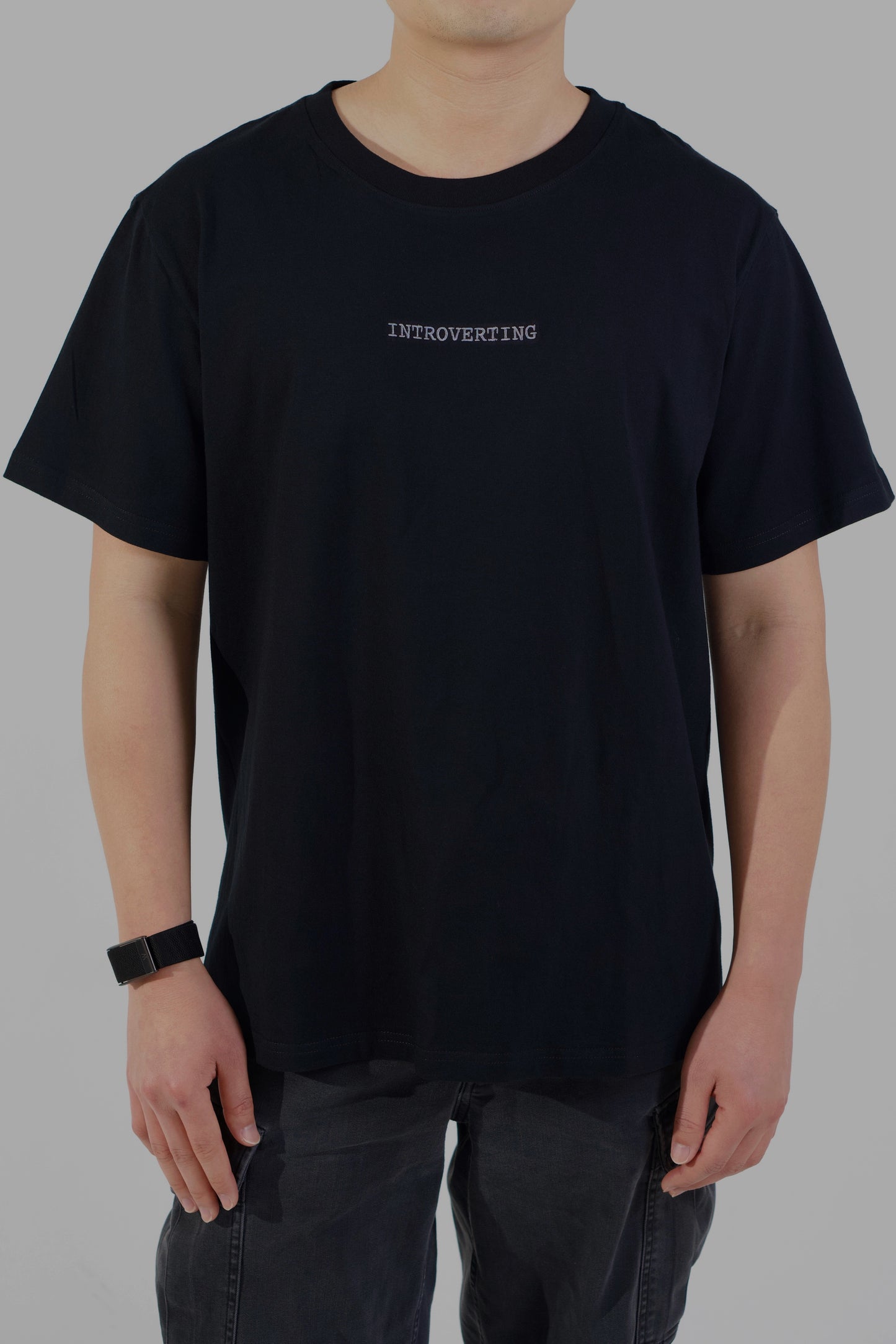 Introverting Embroidered Tee