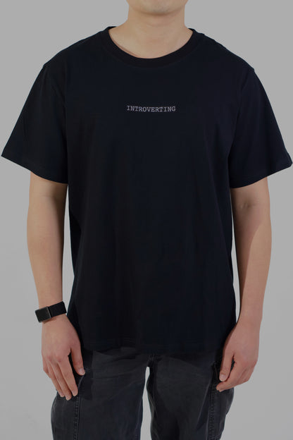 Introverting Embroidered Tee