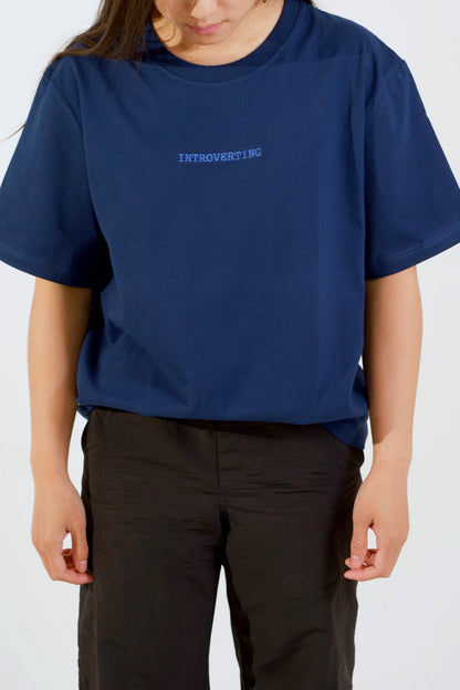 Introverting Embroidered Tee